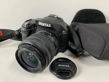 ⑦u721◆PENTAX ペンタックス◆デジタルカメラ 一眼レフ ボディ K-x ブラック/黒 レンズ smc PENTAX-DAL 1:3.5-5.6 18-55mm AL 動作品_画像1