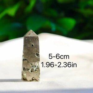 天然生黄鉄鉱タワー 高さ5～6cm １個　 鉱物　天然石　ルース 標本　パワーストーン 　宝石　