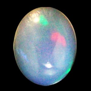 Натуральный камень Рут (голый камень) Эфиопский опал (Эфиопия -Веро) Овальный [7 х 5 мм] Кубин среза (1 кусок) 08