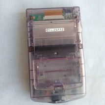 コ008 ゲームボーイカラー パープル クリア GAMEBOY ニンテンドー ゲーム 本体_画像4