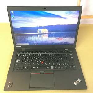 LENOVO Thinkpad X1CARBON　Core i5-5200U 4GB SSD128GB 無線WiFi WEBカメラ windows10 Pro [3360-2]