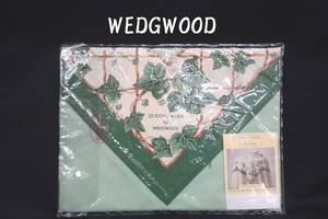 未使用 QUEEN'S WARE WEDGWOOD テーブルクロス インテリアクロス 100cm×100cm 綿100% 撥水加工 ナポレオンアイビー Z02155