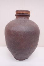 時代物 古信楽焼 大壺 壷 茶壺 花器 花瓶 高さ39cm 巾30cm (検:古丹波焼 古備前焼 古常滑焼 時代 骨董 花器 古美術) P03060_画像4