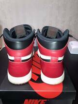 ストア購入品 追加鑑定済 Nike Air Jordan 1 Retro High OG Bred Toe ナイキ エアジョーダン 1 レトロ ハイ OG ブレッド トゥ dunk supreme_画像3