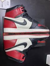 ストア購入品 追加鑑定済 Nike Air Jordan 1 Retro High OG Bred Toe ナイキ エアジョーダン 1 レトロ ハイ OG ブレッド トゥ dunk supreme_画像4