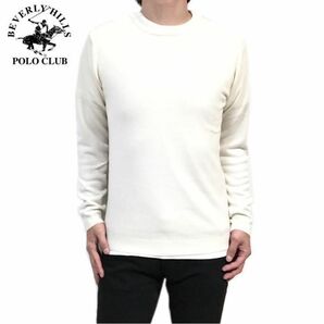 新品正規 Ｌ ビバリーヒルズポロクラブ BEVERLY HILLS POLO CLUB カシミアタッチ プレーン セーター 薄手