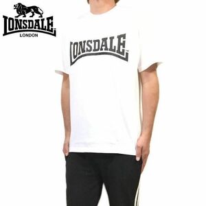 アウトレット 新品正規 Ｌ LONSDALE ロンズデール ロゴ Ｔシャツ ポリコットン 吸水 軽量 快適 ストリート スポーツ