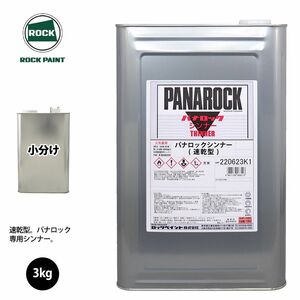 ロック パナロック 希釈用シンナー 速乾型 3kg 小分け/ロックペイント 塗料 Z26