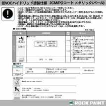 ロックペイント プロタッチ 調色 スズキ ZPV シャイニーグリーンメタリック　500g（希釈済）Z24_画像10