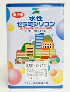 水性弾性セラミシリコン 半艶 16kg 濃彩色 エスケー化研 外壁用塗料 Z06