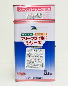 弾性クリーンマイルドフッソ 3分艶 16kgセット 白/淡彩色 エスケー化研 外壁 塗料 Z06