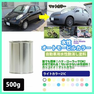 水性オートモービルカラー 69-70P スカイブルー 500g/艶消し 水性塗料 つや消し 車　 Z24