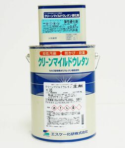 弾性クリーンマイルドウレタン 5分艶 4.27kgセット 白/淡彩色 エスケー化研 外壁 塗料 Z26