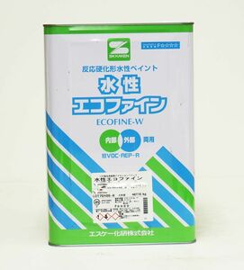 水性エコファイン 3分艶　16kg 白 淡彩色 エスケー化研 外壁用塗料 Z06