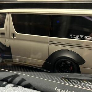 1/18 イグニッションモデル トヨタ ハイエース T・S・D WORKS HIACE Matte Sand Beige With Roof Rack ルーフラック IG 2811 3285の画像2