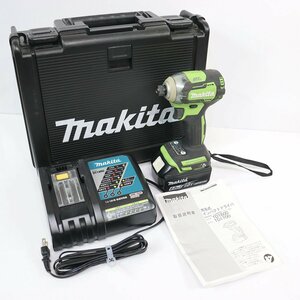 《L09437》Makita (マキタ) 18V 充電式インパクトドライバ ライム TD170DRGXL 充電器+バッテリー付き DC18RF/BL1860B 中古品 動作OK！ ◆