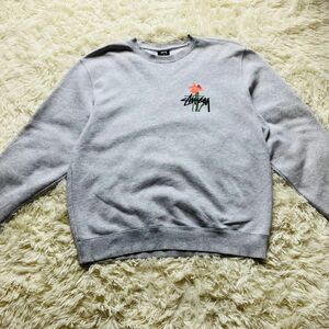 入手困難 stussy フラワー Water flower sweat shirt両面 スウェット トレーナー ステューシー　