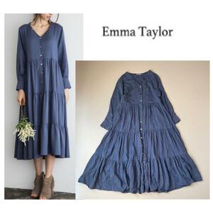 Emma Taylor エマテイラー ティアードロングドレス ワンピース　フリーサイズ
