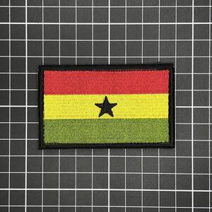 国旗　ベルクロワッペン　Ghana・ガーナ