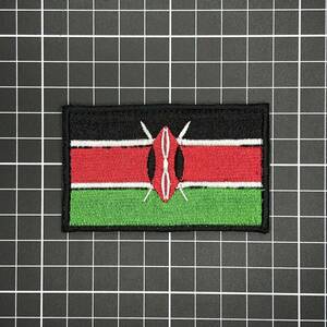 国旗　ベルクロワッペン　Kenya・ケニア