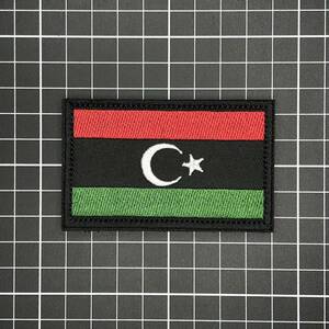 国旗　ベルクロワッペン　Libya・リビア