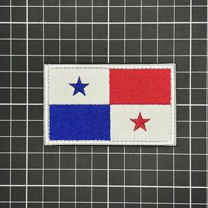 国旗　ベルクロワッペン　Panama・パナマ
