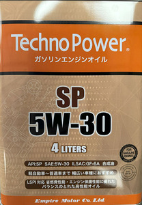 【送料込4100円～】全合成油 SP 5W30 4L TP ガソリン車用エンジンオイル