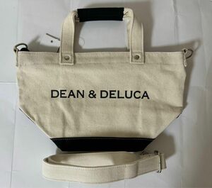 訳あり品　DEAN＆DELUCA ディーン＆デルーカ レディース 2way キャンバス トートバッグト ショルダーバッグ ブラック