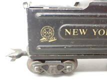 鉄道模型-15；石炭車 NEW YORK CENTRAL ブリキ 約243.7ｇ 長さ；約14.5ｃｍ ★_画像3