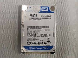 WD made hdd ide 44pin 250GB 2.5 -inch 
