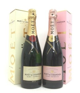 MOET&CHANDON モエ・エ・シャンドン インペリアル ブリュット ロゼ シャンパン 2本セット 750ml 12% 