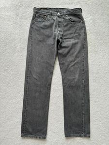 米国製 Levi's 501-0658 W33 L32 刻印501 先染めブラック グレー 90s made in USA リーバイス５０１ ヴィンテージ ビンテージ