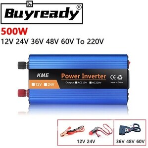 SA040:★人気★500 ワット 12 V 24 V 36 V 48 V 60 V に 220 V シングルデジタルディスプレイインテリジェントパワー車両インバーター電源