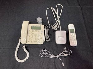 * junk * Panasonic cordless telephone machine VE-GD23-W cordless handset KX-FKD403 set 