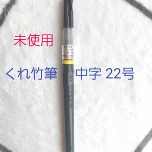 未使用　呉竹　くれ竹筆　中字　22号　カートリッジ式　毛筆　　筆ペン