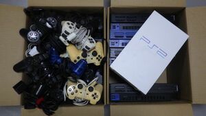 1円スタート☆プレイステーション２ ゲーム機本体 １０台 コントローラー(DUALSHOCK 2)等まとめてセット/PS2/SONY/0312PS2