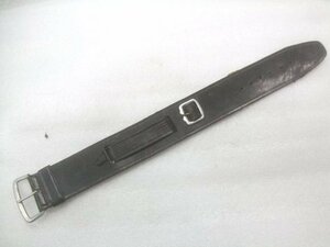 デッドストック未使用財規品戦前戦後二重軍用並型腕時計男パリス管通しベルト1本　Z556