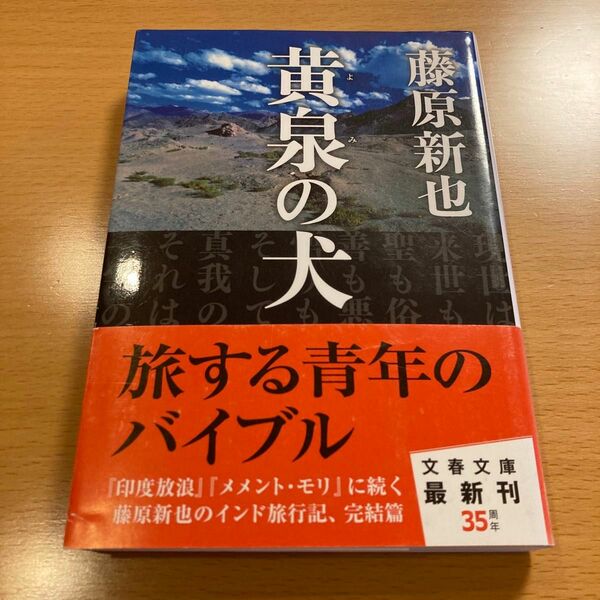 【絶版・美品】 黄泉の犬 藤原新也 文春文庫 【匿名配送】