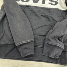 1369◎ Levi's リーバイス トップス スウェット トレーナー 裏起毛 長袖 クルーネック ビック ロゴ ブラック ホワイト メンズS_画像5