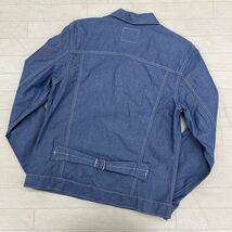 1375◎ Levi's リーバイス トップス シャツ フルボタン 長袖 コットン 100 カジュアル 無地 ライトブルー メンズM_画像2