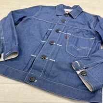 1375◎ Levi's リーバイス トップス シャツ フルボタン 長袖 コットン 100 カジュアル 無地 ライトブルー メンズM_画像3