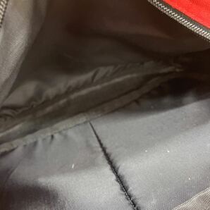 1360◎ THE NORTH FACE ザ ノースフェイス バッグ 鞄 ウエスト ボディ ショルダー 斜めがけ レッド ブラック メンズの画像5