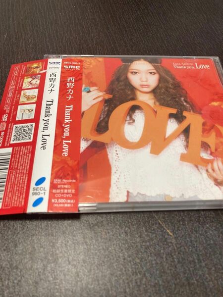 [CD] 西野カナ ＤＶＤ付初回生産／Ｔｈａｎｋｙｏｕ，Ｌｏｖｅ