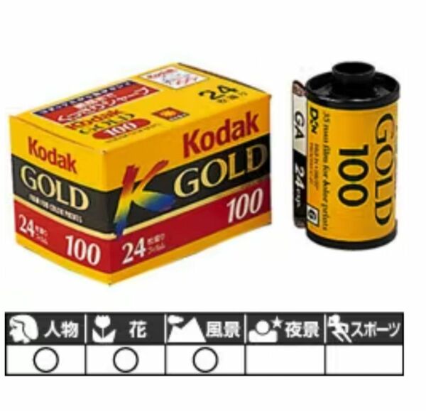 Kodak　GOLD　100 期限切れ ４本セット　フィルムカメラ用　フィルム