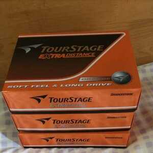 ★新品★ブリヂストン　TOURSTAGE　エクストラディスタンス　TOURSTAGE EXTRA DISTANCE　オレンジ　3箱　３ダース　36球