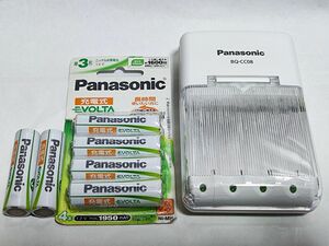 【電池付き】 Panasonic EVOLTA 単3･単4形ニッケル水素電池専用 急速充電器 BQ-CC08 /エボルタ