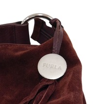 1円 ■ 美品 フルラ ショルダーバッグ ブラウン系 レザー お出掛け 普段使い お洒落 FURLA ■E.Bssl.lA-26_画像9