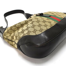 1円 ◆GUCCI グッチ ワンショルダーバッグ 001・3346 ジャッキー シェリーライン ウェブ GGキャンバス ベージュ◆〇K.Cmm.oN-16_画像6