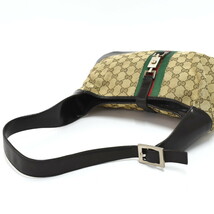 1円 ◆GUCCI グッチ ワンショルダーバッグ 001・3346 ジャッキー シェリーライン ウェブ GGキャンバス ベージュ◆〇K.Cmm.oN-16_画像7