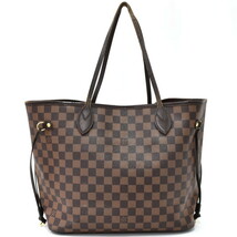 1円 ◎定価20万 美品 LOUIS VUITTON ルイヴィトン トート ショルダー ネヴァーフルMM N51105 ダミエ ブラウン◎K.Cep.oR-47_画像3